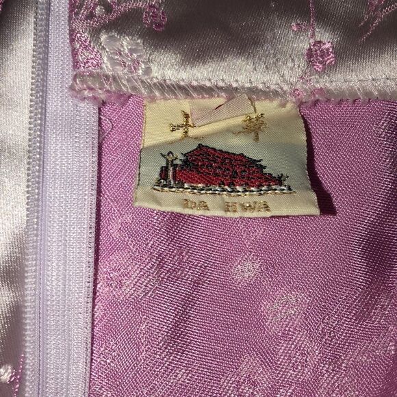Da Hwa Pink Floral Asian Dress Very Small - Picture 8 of 10